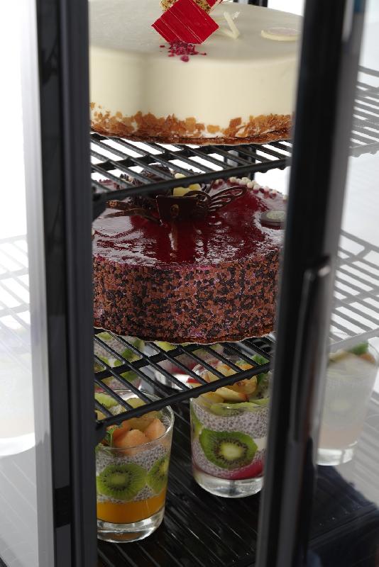 Vitrine de table réfrigérée positive 3 étagères 78L ARKTIC HENDI - Noir_6