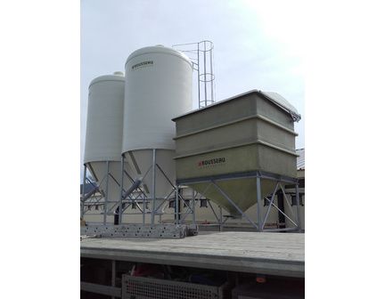 Trémie rectangulaire pour le stockage d'aliment d'élevage - Chargement au godet - Capacité entre 6 et 12m3_6