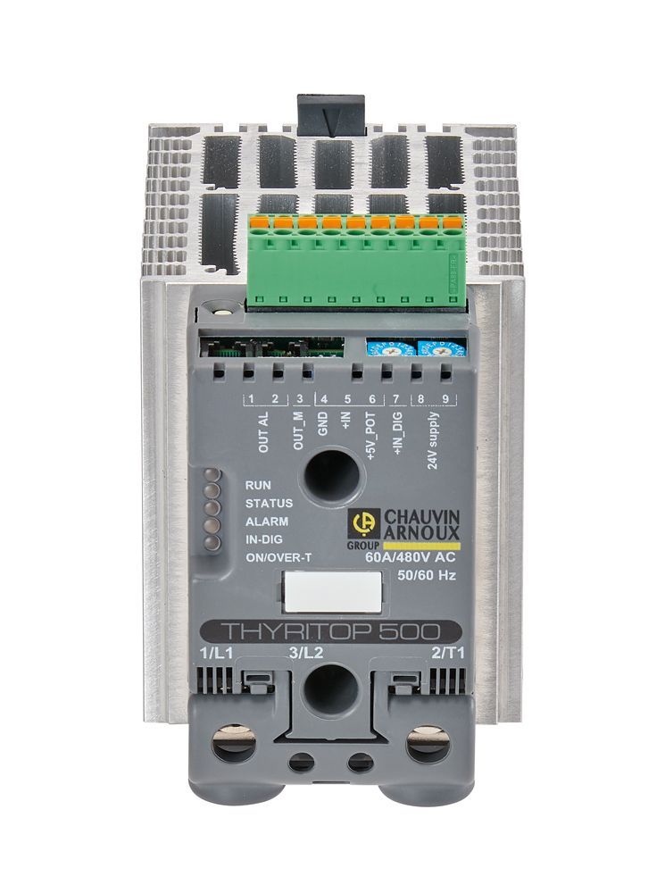 Régulateur de puissance THYRITOP 500 CA Pyrocontrole - Configurable 0-10 V, 0/4-20 mA, pour procédés de chauffage électriques industriels_6