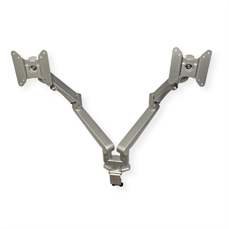 ROLINE Support double LCD pneumatique, 2 articulations, pivot_6