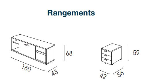 Bureau de direction - MOKA - pieds panneaux avec entretoise - fabriqué en France - surface antibactérienne_6