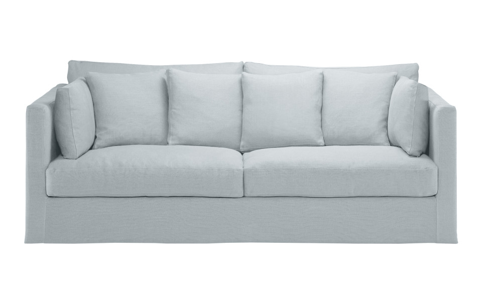 Canapé 5 places Nomad 220 cm - Home Spirit - Confortable et généreux avec coussins en plumes et structure en hêtre_6