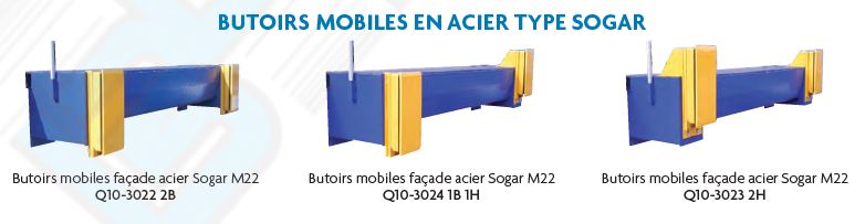 Butoirs de quai en caoutchouc et acier durable