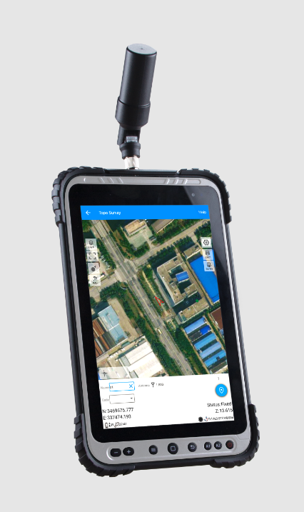 Tablette Android 10 avec module GNSS intégré haute précision et antenne - P8H_6