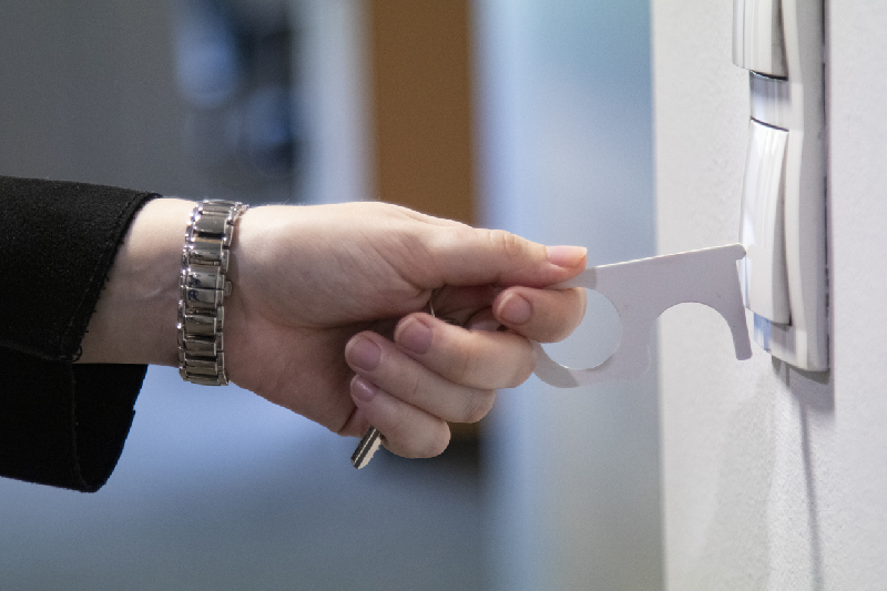 Porte-clés hygiénique - pratique en acrylique - avec bague en métal_6
