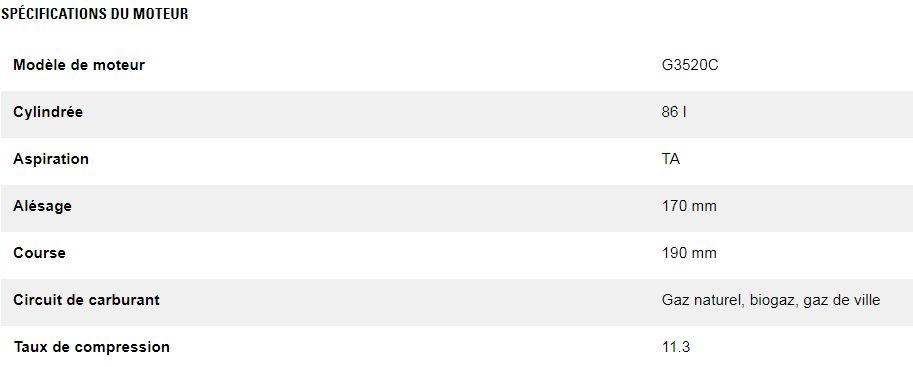G3520c groupes électrogènes industriel à gaz - caterpillar -puissance continue maximale 1 457 kw à 2 082 kw_6
