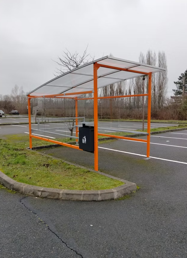 Abri pour chariot à toiture convexe en acier ou bois - Profondeur 4350mm x l2330mm x h2555mm - EVO 2 - Le temple du mobilier_6