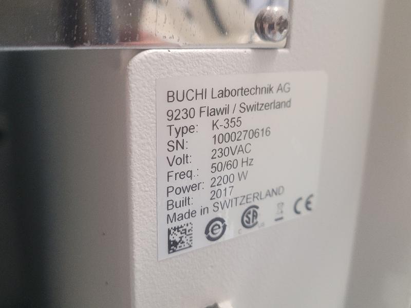 Unité de distillation Buchi K-355 Kjeldahl_6