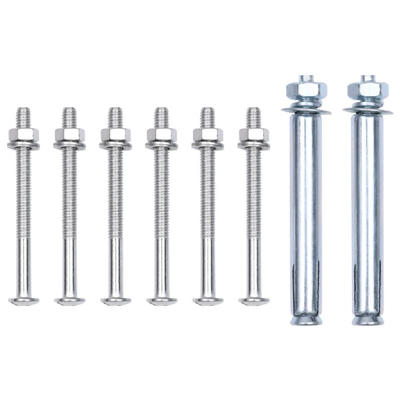 Vidaxl supports pour poteau de clôture 2 pcs acier galvanisé 148988_6