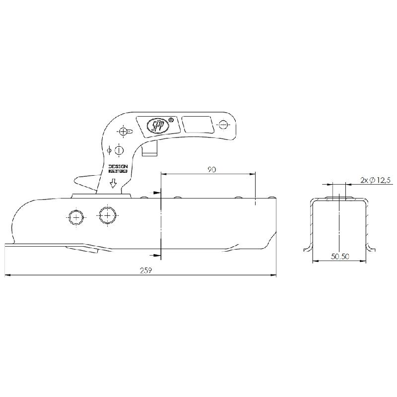 18x9.50-8 Twin Axle ATV Knobby Quad Trailer Kit Wheels, ALKO Axles  Hitch 408kg_6