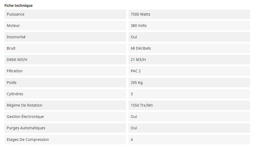 Compresseur de plongée insonorisé PACM352254003AP Pacific M35 - 21 m3/h - Nardi Compressori France - 225 ou 330 bars_6