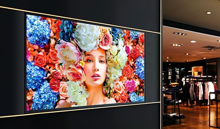 Écran d'affichage dynamique intérieur - Samsung Gamme QM - 75 pouces - 4K UHD - Dalle mate anti-reflets - 500 cd/m²_0