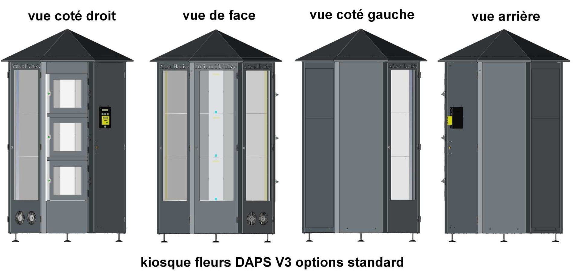 Distributeur de fleurs avec télémesures et contrôle à distance
