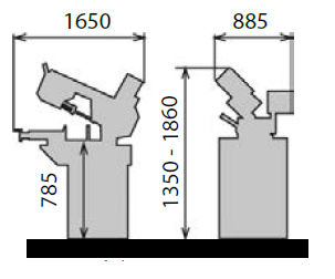 Scie à ruban Métallkraft BMBS 230x280 H-DG - hydraulique, semi-automatique, coupe angulaire de métaux_6