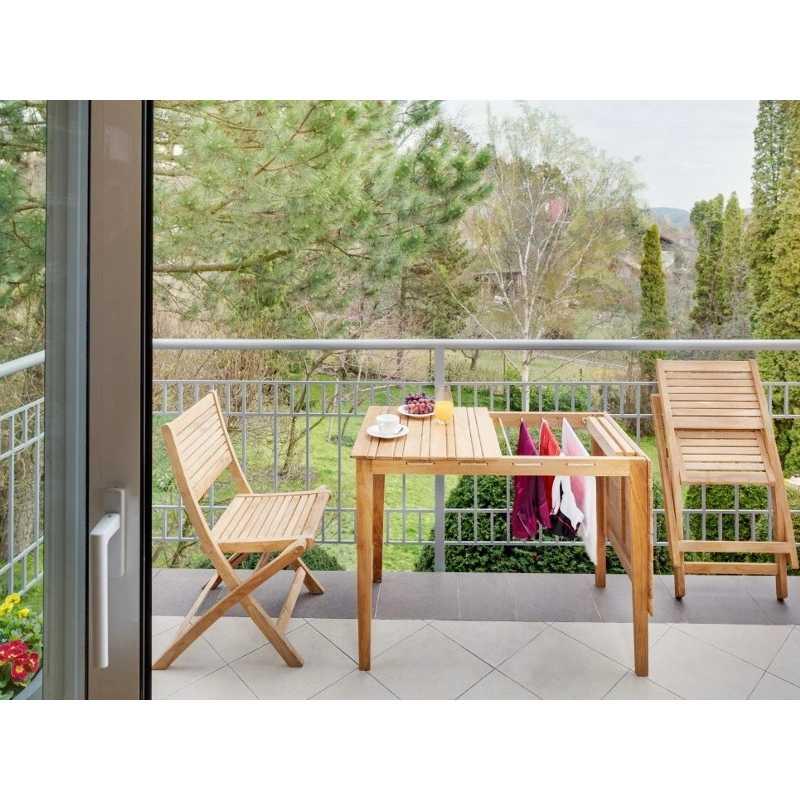 Fauteuil de balcon pliant ambra 85x51x42cm – MTF – teck – 2nab2185_6