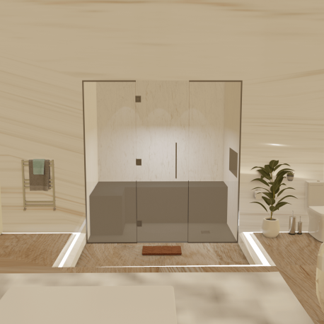 Kit de construction cabine de hammam - Paroi vitrée à carreler 180x120 avec générateur vapeur et accessoires inclus_6