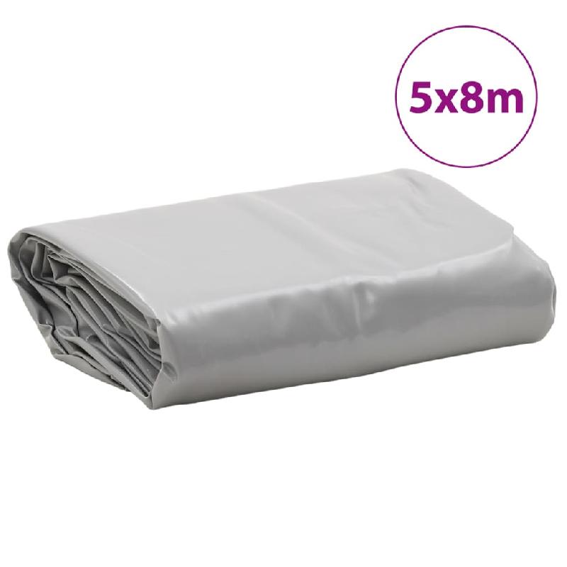 Vidaxl bâche gris 5x8 m 650 g/m² 156049_6