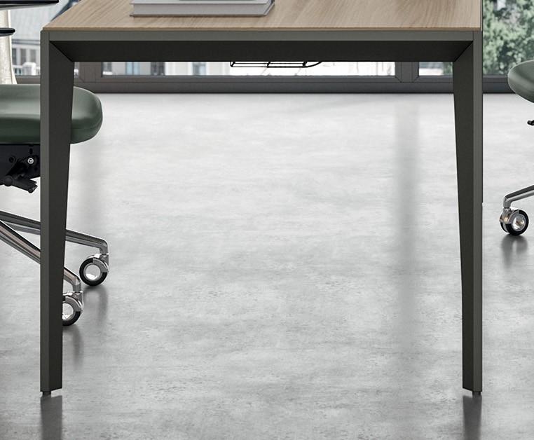 Table de réunion design X5 - Officity - Oui, Anthracite, Orme blanchi_6
