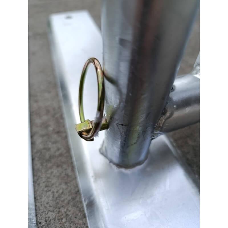 Barrière 2 m pour 11 vélos mobile avec pieds amovible_6