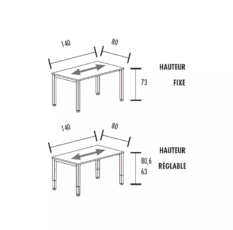 Bureau individuel avec retour So Vicar_6