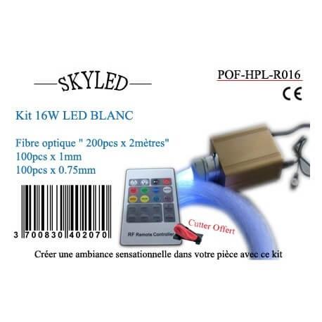 Kit fibre optique 16W blanc Skyled - 200 fibres pour ciel étoilé avec télécommande et cutter inclus_6