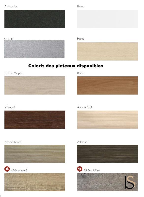 Table de réunion NET, plateau abattant avec retour - Mobel Linea - Blanc, Chêne moyen , Droite_6