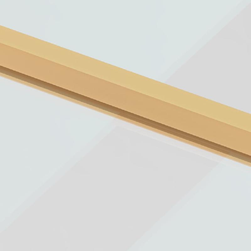 Vidaxl porte intérieure mince doré 76x201,5 cm verre trempé aluminium 155132_6