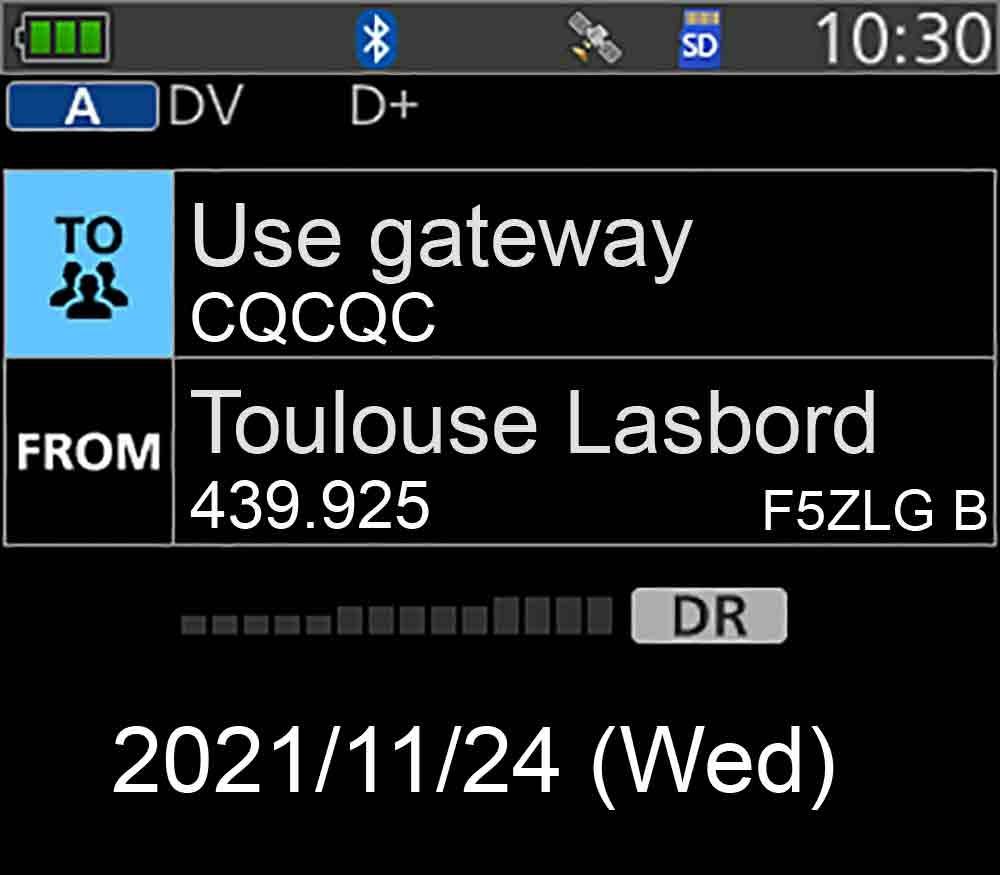 Portatif radioamateur bi-bande d-star avec waterfall id-52e_6