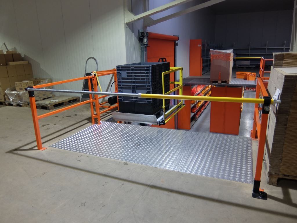Élévateur mezzanine hydraulique - flux logistiques intérieur/extérieur -  DHOLLANDIA DH-VZK_6