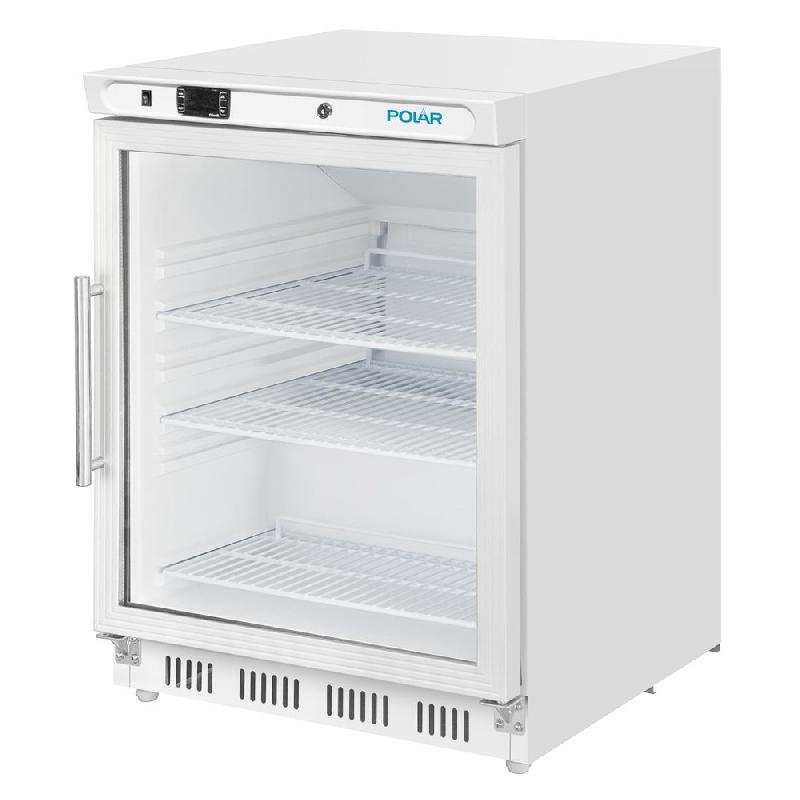 Armoire réfrigérée positive vitrée dessous de comptoir Série C 150L blanc - Polar - CZ785_6