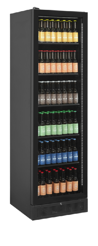 Réfrigérateur à boissons SCU1425 - porte vitrée réversible - finition noire - froid ventilé - charnières côté gauche_6