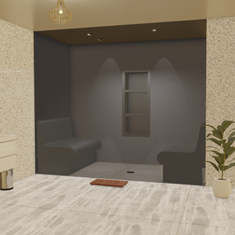 Kit de construction cabine de hammam à carreler 240 x 120 cm - Générateur vapeur inclus_6