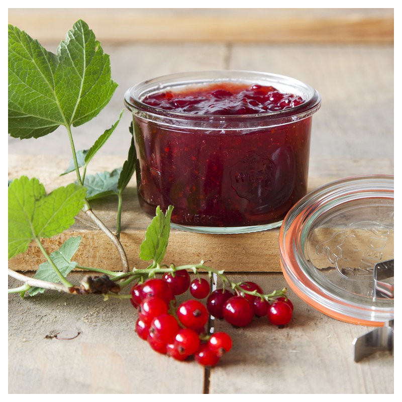 12 bocaux WECK Droits 200 ml avec couvercles en verre et joints en caoutchouc naturel (clips non inclus)  - WN000036_6