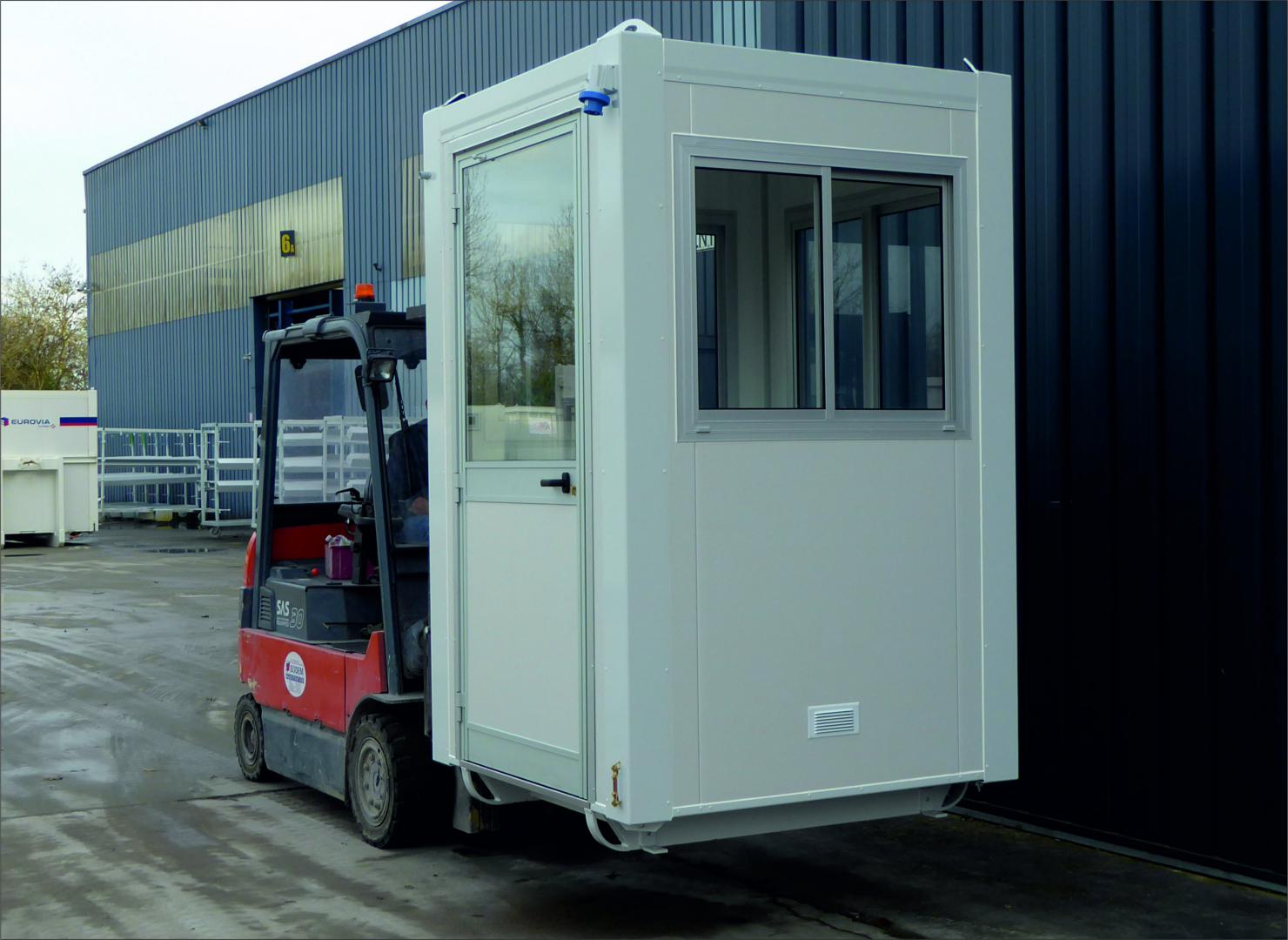 Bungalow de chantier mgn 15 / monobloc / guérite / aménagé /  1.5 x 1.5 x 2.57 m_6