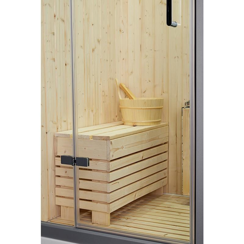 SAUNA DOUCHE HAMMAM BOREAL® SH180-G BLANC GAUCHE_6