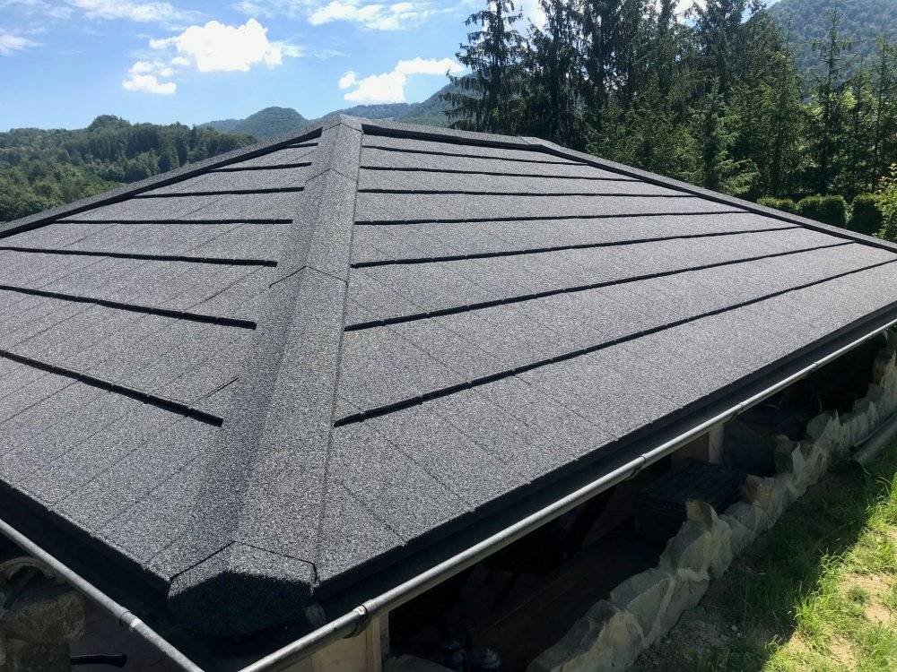 Panneaux aspect ardoises et tuiles métalliques - Revêtement en pierre naturelle - METROTILE® interlock iPANEL - 205 x 375 mm_6