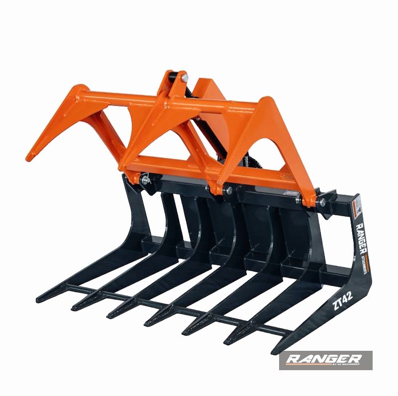 Grappin crocodile multifonction pour porte outils toro dingo, ditch witch, vermeer_0