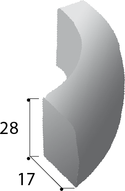 Bordure T3 avaloir non traversant poids unitaire 85 kg