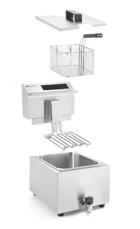 Friteuse Profi Line avec robinet de vidange numérique 8L 230V HENDI_6