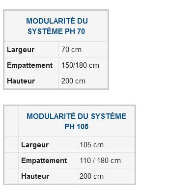 Système d'échafaudage H-Cadre Pratico PH 70/PH 105 - Ceta - Largeurs 70 cm et 105 cm en acier galvanisé_6