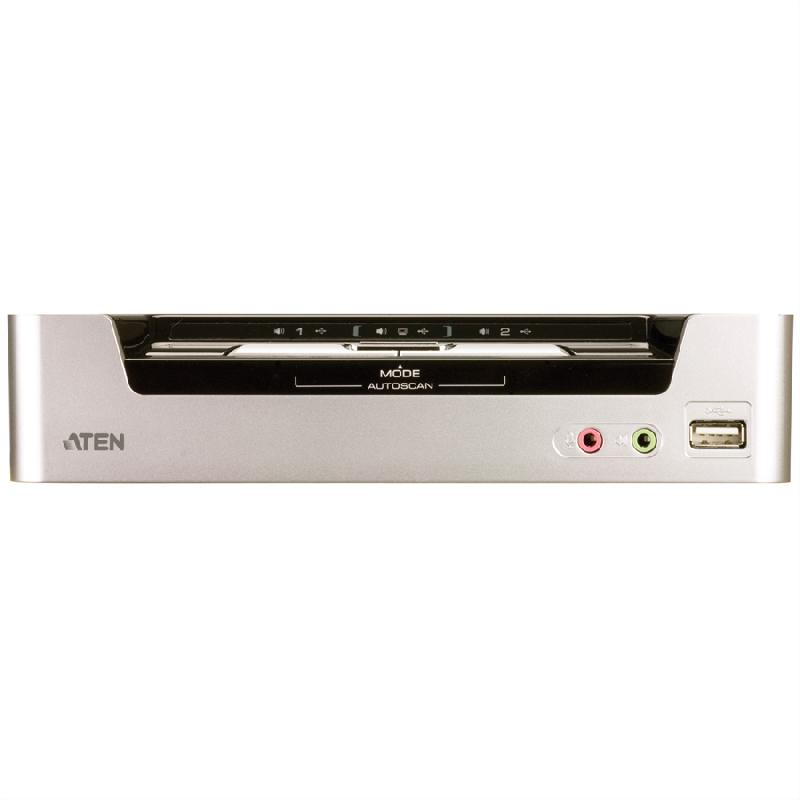 Aten cs1792 switch kvm hdmi, usb, audio, hub usb, 2 ports_6