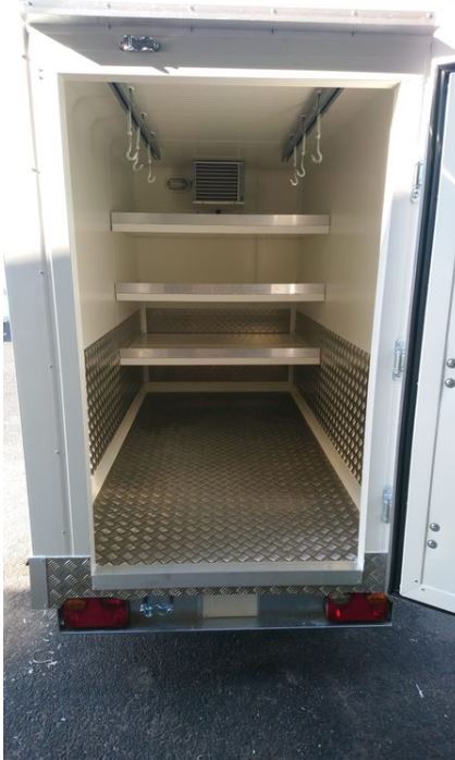 Remorque frigorifique avec panneau épaisseur 60 mm pour isolation optimale