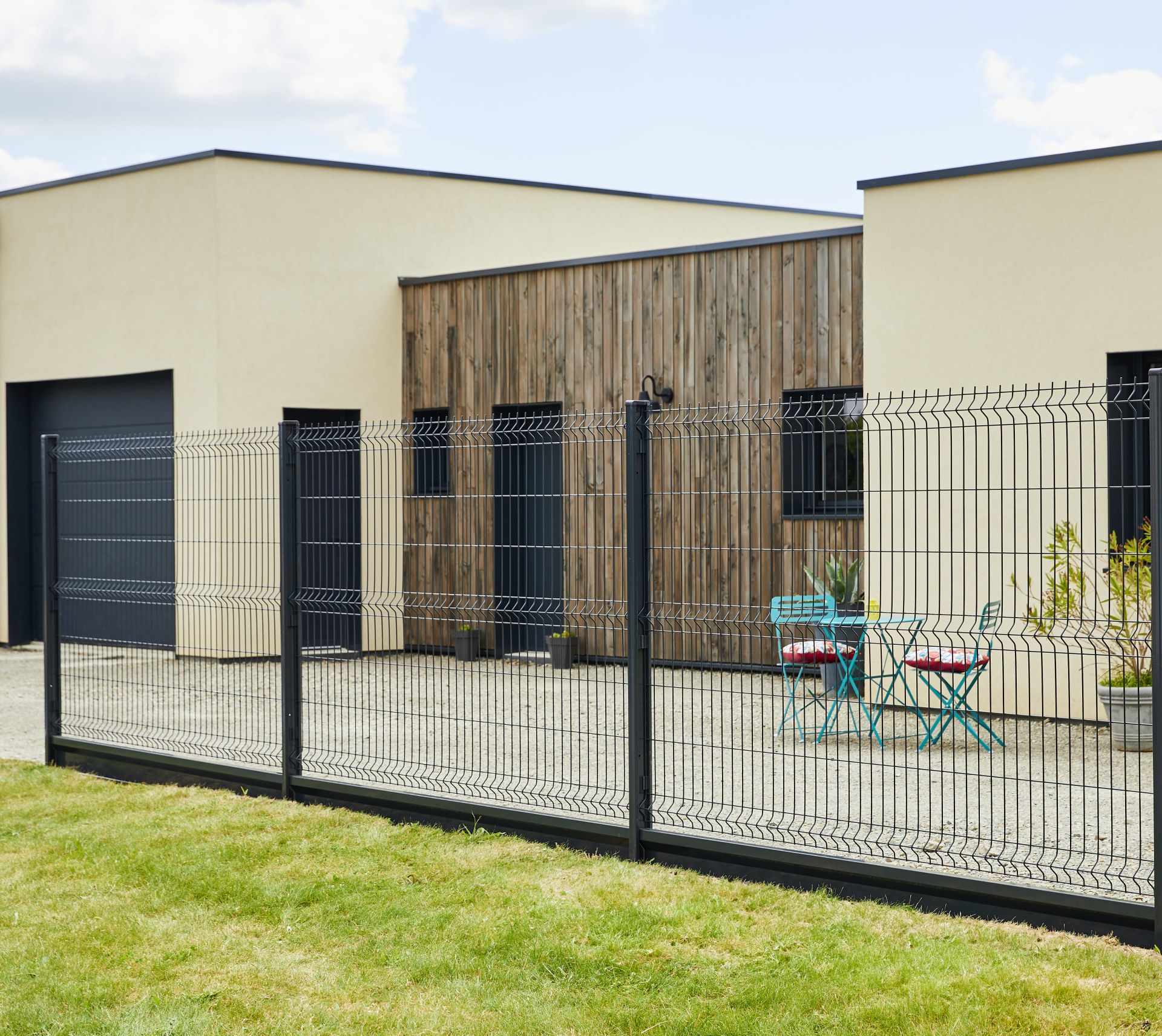 Plaque de soubassement en acier SOUBAX® - légère, résistante et design pour clôtures_6