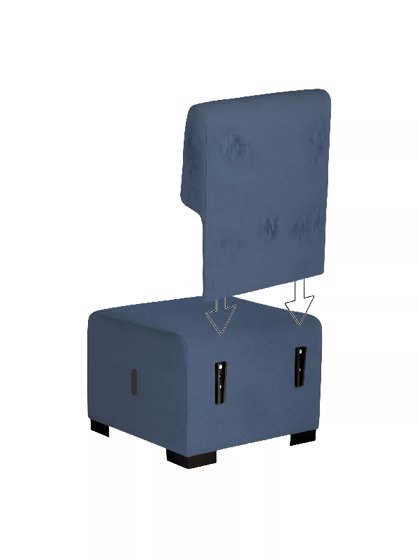 Canapé 1 place bleu denim_6