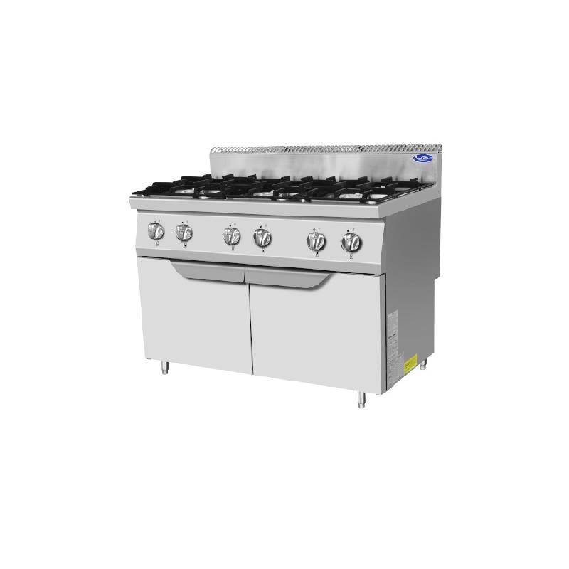 Fourneau gaz 6 feux sur placard P700 AT7G6B-F-2 Atosa_6