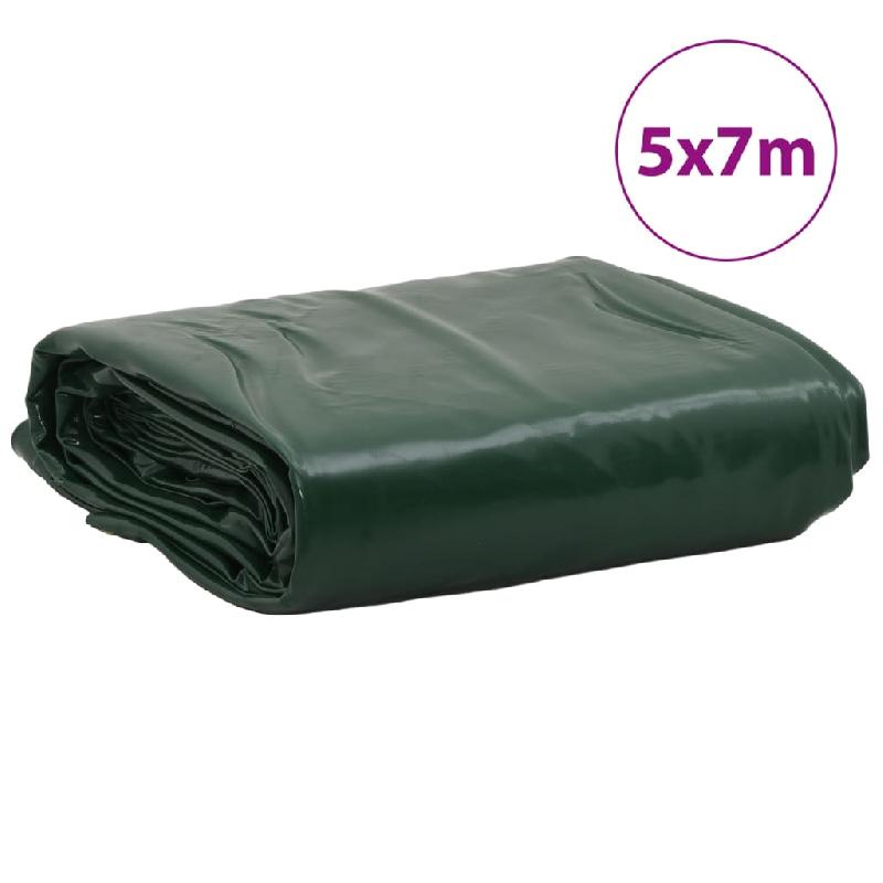 Vidaxl bâche vert 5x7 m 650 g/m² 156056_6