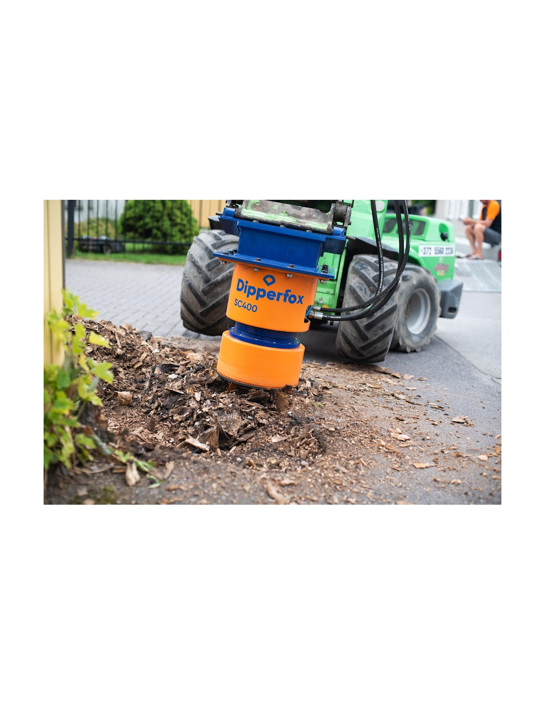 Raboteuse de souches idéale pour la sylviculture et l'entretien des espaces publics - Dipperfox SC400_6