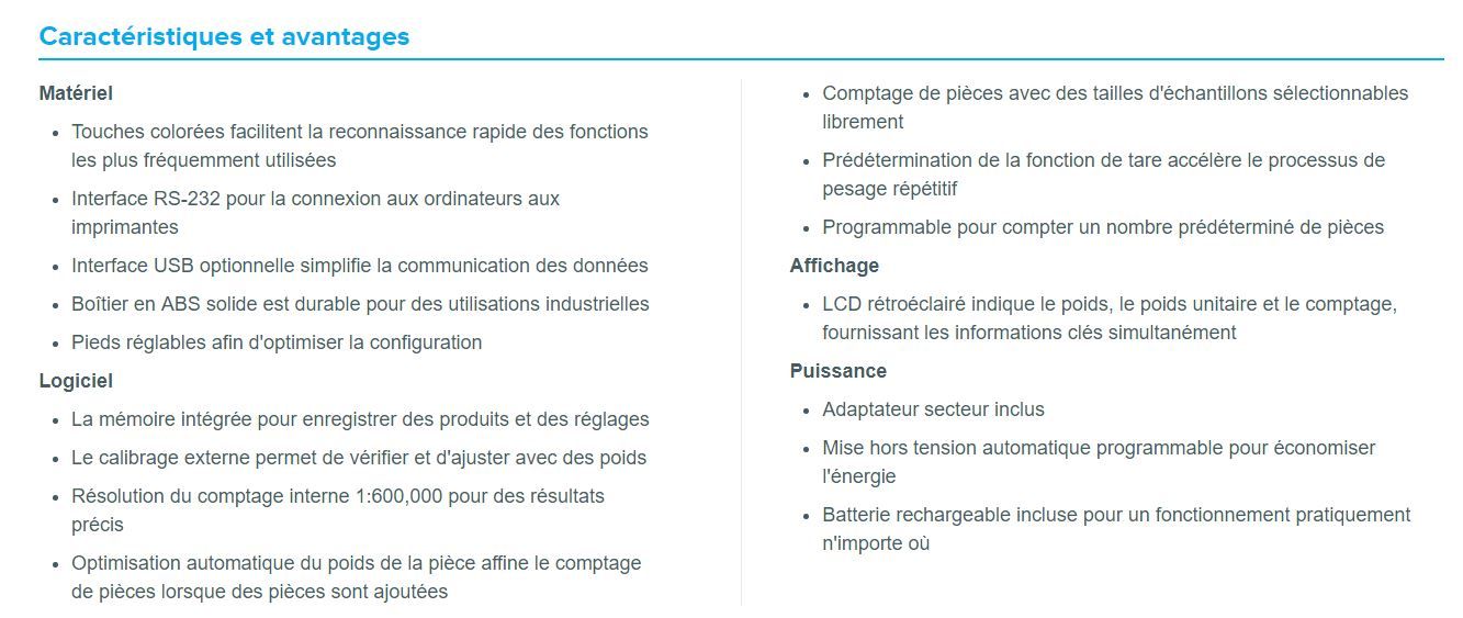 Balance de comptoir compteuse Cruiser CCT 8M - AE Adam GmbH - capacité 8kg - lisibilité 2g_6