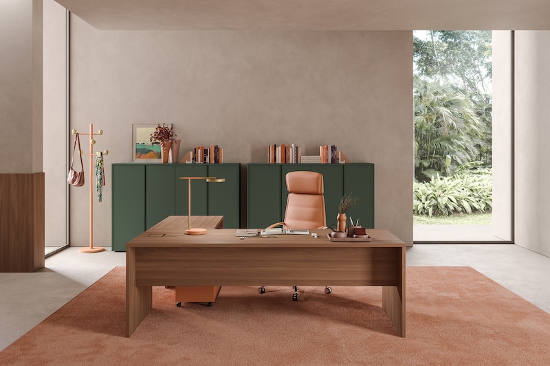 Bureau d'angle  design, durable  : un symbole d'élégance  et de modernité dans l'aménagement des espaces professionnels_6