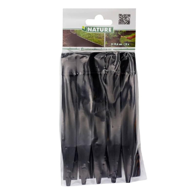 Nature piquets d'ancrage de jardin 10 pcs noir petit 446390_6